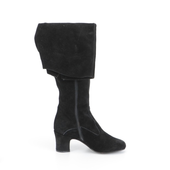 Roberto Vianni for Newman Marcus Black Suede Thigh Hugh Boots - Picture 6 of 7